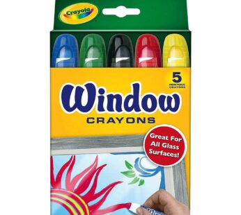 Crayola Washable Window Crayons, Assorted 5 count