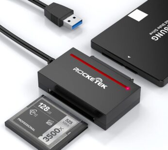 CFast Card Reader, Rocketek USB 3.0 to SATA Adapter Converter Cable for SDD & 2.5″ Sata HD