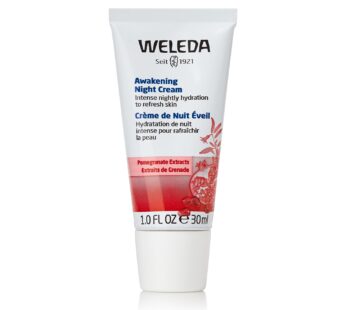 Weleda Awakening Night Face Cream, 1 Fluid Ounce, Plant Rich Moisturizer with Pomegranate
