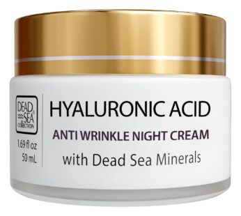 Dead Sea Collection Anti-Wrinkle Night Cream for Face with Hyaluronic Acid and Sea Mineral