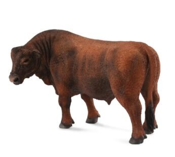 Collecta Red Angus Bull ,4.7″L x 2.6″H