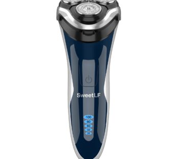 Electric Razor for Men, SweetLF 100% Waterproof Electric Shaver, Type C Rechargeable, Wet