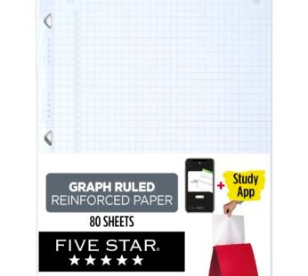 Five Star Loose Leaf Paper, Notebook Paper, Graph Paper, Reinforced Filler Paper, Fights I