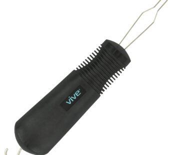 Vive Button Hook with Zipper Pull – Dressing Helper for Arthritis – One Hand Shirt & Coat