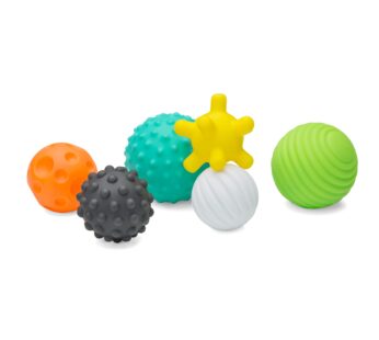 Infantino Textured Multi Ball Set – Toy for Sensory Exploration and Engagement for Ages 6