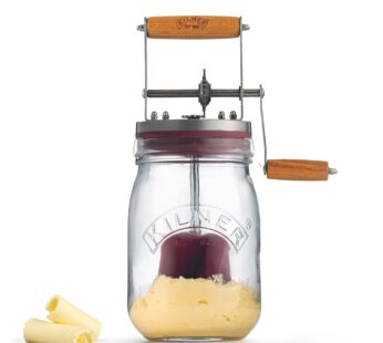 Kilner Vintage Glass Butter Churn; Delicious Homemade Butter in as Little as Ten Minutes;