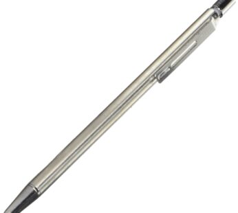 Pilot Birdy Stainless Steel Body Mini Ballpoint Pen, 0.7 mm, Black Ink (BS-40S-S)
