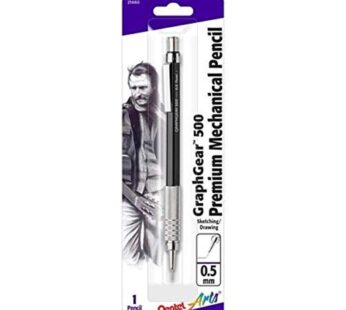 Pentel Arts GraphGear 500 Premium Drafting Pencil, 0.5mm, Black Barrel, 1-Pack (PG525APABP
