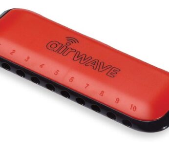 Musical Instrument Corporation AW-1R Airwave Harmonica with Instruction Book, Red