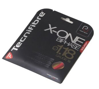 Tecnifibre X-One Biphase (18-1.18mm) Squash String (Red)