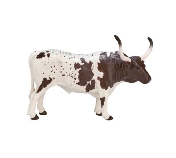 MOJO Texas Longhorn Bull Realistic Farm Animal Toy Replica Hand Painted Figurine