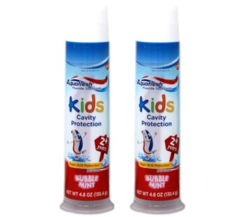 Aquafresh Kids Pump Cavity Protection Bubble Mint Fluoride Toothpaste for Cavity Protectio