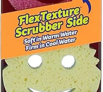 Scrub Daddy Scrub Mommy – Dish Scrubber + Non-Scratch Cleaning Sponges Kitchen, Bathroom +