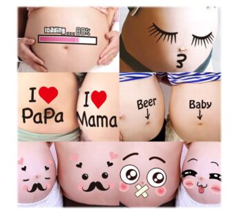 Creation Core Funny Facial Expressions Stickers Pregnancy Baby Bump Belly Stickers Materni