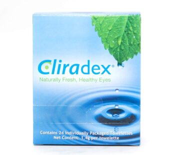 Cliradex Towelettes – Natural Face, Eyelash & Eyelid Cleanser – Wipes for Demodex, Blephar