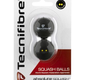 Tecnifibre Double Yellow Dot Squash Ball – 2 balls