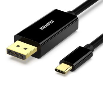 BENFEI USB C to DisplayPort 6 Feet Cable(8K@60Hz 4K@144Hz), USB Type-C to DP Adapter [Thun