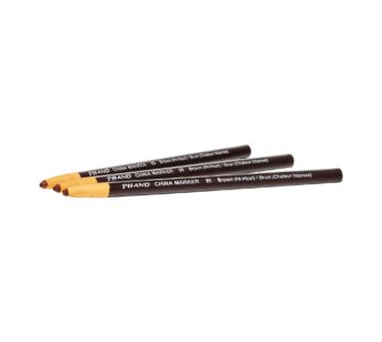 DIXON Industrial Phano Peel-Off China Marker Pencils, High Heat, Brown, 12-Pack (00095)