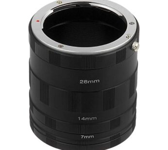 Fotodiox Macro Extension Tube Set Compatible with Sony E-Mount Cameras for Extreme Macro P