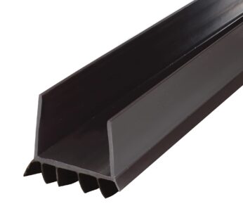 M-D Building Products 43337 36 in. Brown Vinyl Cinch U-Shape Slide-On Under Door Seal