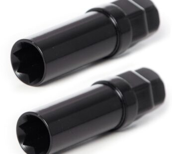 Circuit Performance Black 7 Point Star Spline Lug nut Tool Key (2 Tools)