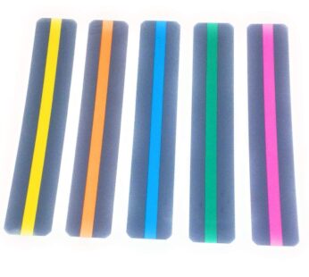 Reading Guide Highlighter Strips, Set of 5 (Blue, Orange, Green, Pink and Yellow)