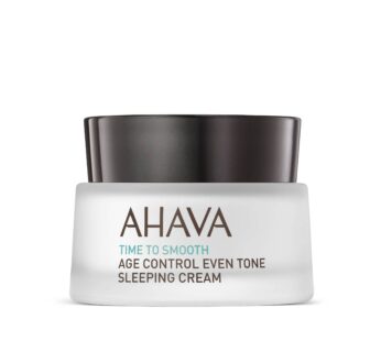 AHAVA Age Control Even Tone Sleeping Cream – Nourishing Night Cream to Brighten, Hydrate &