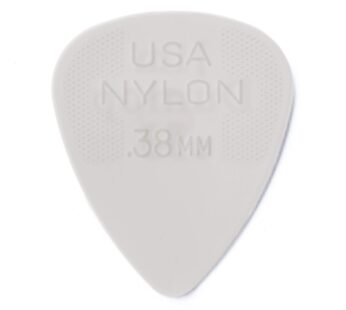 JIM DUNLOP 44P.38 Nylon Standard, White, .38mm, 12/Player’s Pack