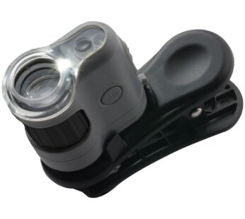 Carson MicroMini 20x LED Lighted Pocket Microscope with Built-in LED and UV Flashlight and