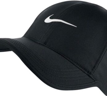 NIKE AeroBill Featherlight Cap, Black/Black/White, One Size