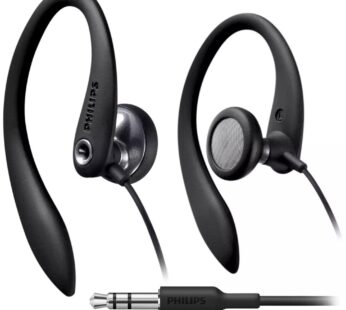 PHILIPS SHS3200BK/37 Flexible Earhook Headphones, Black