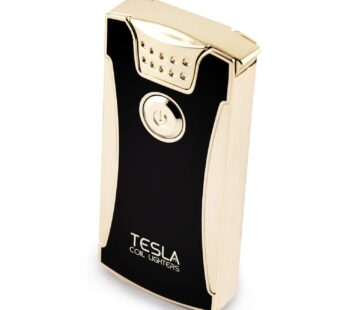 Tesla Coil Lighters USB Rechargeable Windproof Dual Arc Lighter (Gold)