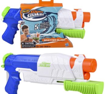 Nerf Super Soaker Scatter Blast Water Blaster, 5 Streams of Water, Pump Action, Kids Outdo
