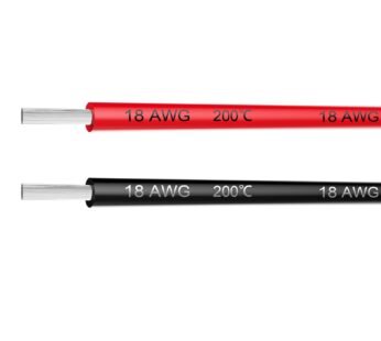 Electrical Wire 18 AWG 18 Gauge Silicone Wire Hook Up Wire Cable 20 Feet [10 ft Black and