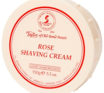 Taylor of Old Bond Street Rose Shaving Cream Jar, 5.3-Ounce (01004)