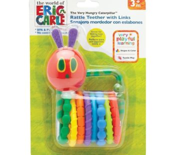 World of Eric Carle, The Very Hungry Caterpillar Rattle Teether with Links