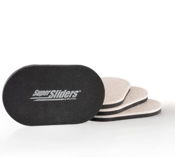 Super Sliders 3 1/2″ x 6″ Oval Reusable Furniture Sliders for Hard Surfaces – Effortless M