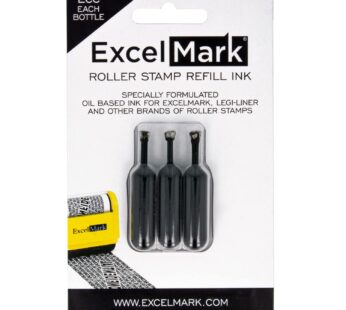 ExcelMark Rolling Identity Theft Guard Stamp (Refill Ink Set)