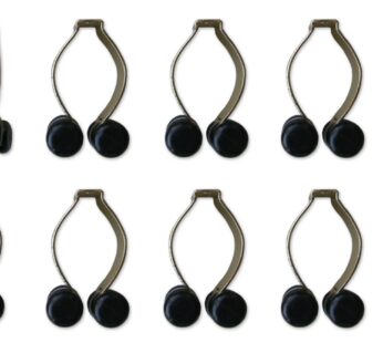 Iszy Billiards Pool Cue Billiard Stick Rack Clip with Brass Finish (10-Count)