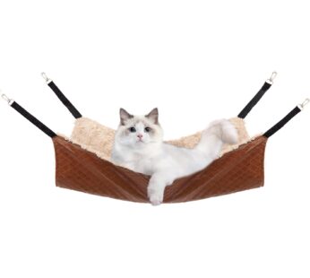 JOYELF Cat Hammock Bed, Medium Reversible Pet Cage Hammock Hanging Soft Pet Bed for Kitten