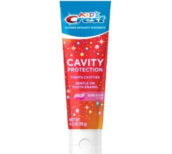 Kid’s Crest Cavity Protection Bubblegum Flavor Toothpaste Gel Formula, 4.2 oz