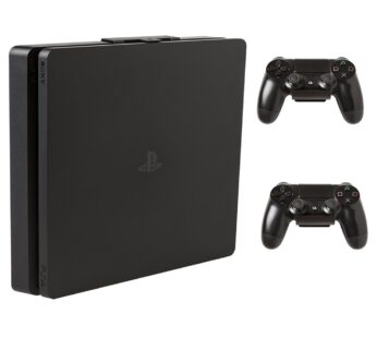 HIDEit Mounts 4S Bundle, Wall Mounts for PS4 Slim and Controllers, Steel Wall Mount for Pl