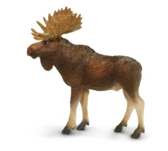 Safari Ltd. Bull Moose Figurine – Detailed 4.5″ Plastic Model Figure – Fun Educational Pla