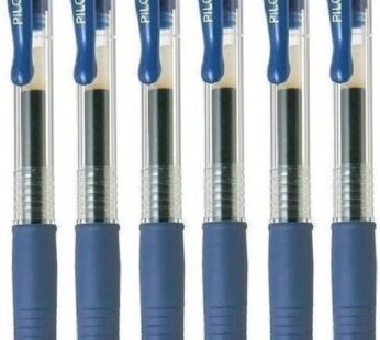 Pilot G2 Blue Extra Fine Gel Ink 0.5mm Nib Tip (Pack Of 6)