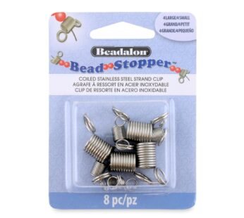 Beadalon Bead Stopper, Combo Pack, 4 Small, 4 Large, 8 pc