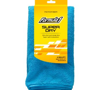 Formula 1 Super Dry Microfiber Cleaning Cloth for Cars Quick Drying, Double Thick Microf