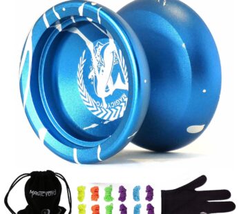 MAGICYOYO Professional Shark Honor N12 Spinning Yoyo,Sand Blasted Finish Yo-yo with 12 Yoy