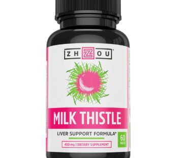 Zhou Milk Thistle Standardized Silymarin Extract for Maximum Liver Support | Detox, Cleans