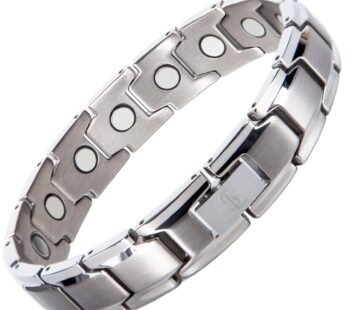 Smarter LifeStyle Elegant Titanium Magnetic Bracelet for Men and Women- Adjustable Bracele