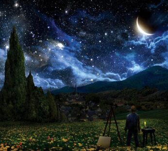 Poster Starry Night 36 x 24in
